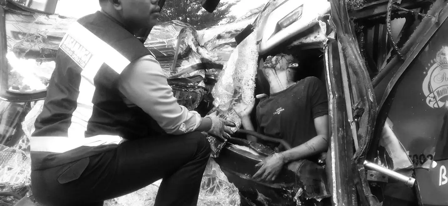 Kecelakaan Bus di Tol Jagorawi, Satu Korban Luka Ringan