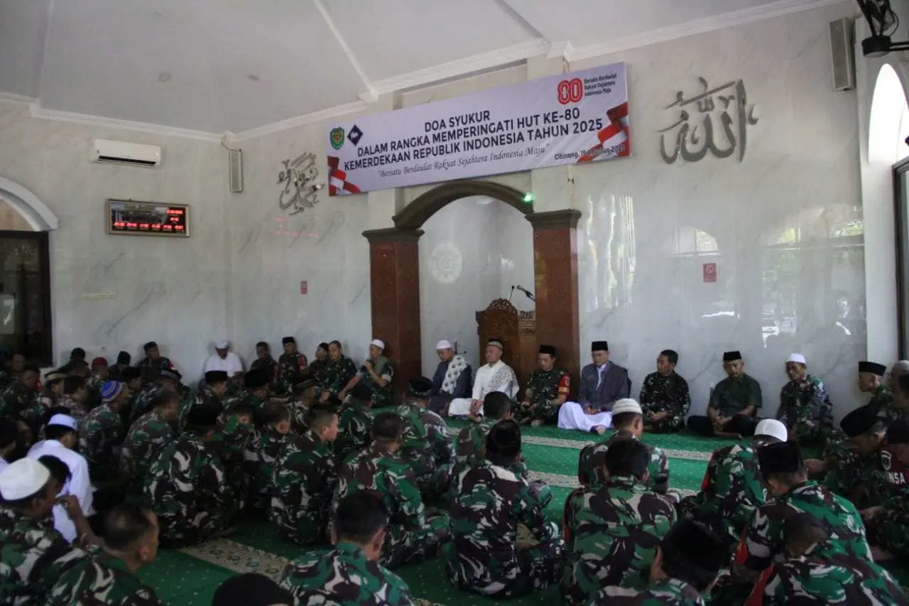 Kodim 0621/Kabupaten Bogor Gelar Doa Bersama Sambut HUT ke-80 Kemerdekaan RI