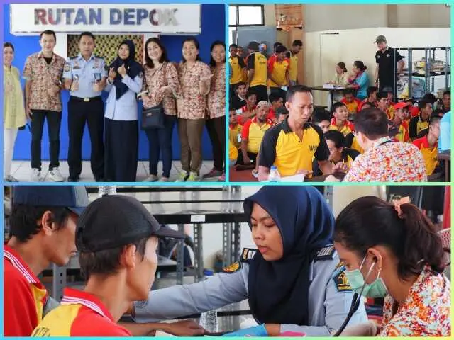 Warga Binaan Gembira Terima Pengobatan Massal di Rutan Depok