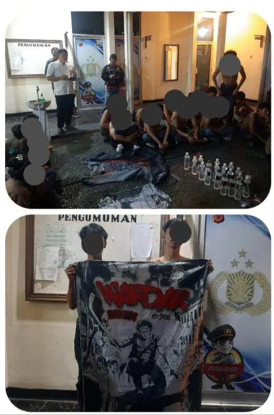 Polsek Ciawi Amankan Sekelompok Anak Muda-Mudi yang Menggelar Pesta Miras di Lapangan Bola Desa Citapen